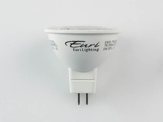 Euri Lighting Dimmable 7W 5000K 40° MR16 LED Bulb - GU5.3 Base