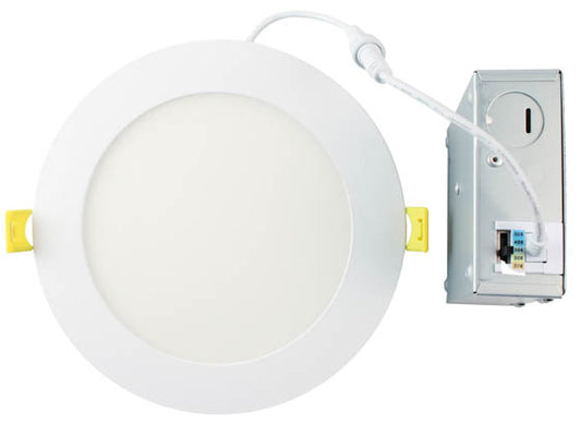 Halco 15 Watt 6" Flat LED Downlight - Color Selectable - 90 CRI