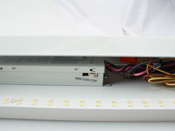 MaxLite Dimmable 4 ft. LED Utility Wrap Fixture - Wattage and Color Selectable - C-Max Compatible