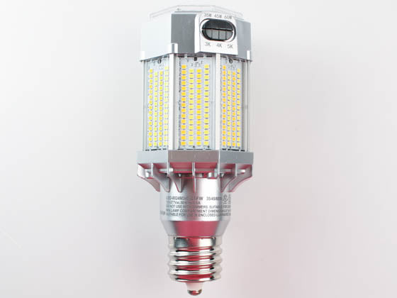 Light Efficient Design FlexWatt + FlexColor 35/45/60 Watt LED Corn Bulb - Replaces 175 - 320 Watts - Ballast Bypass - E39 Base