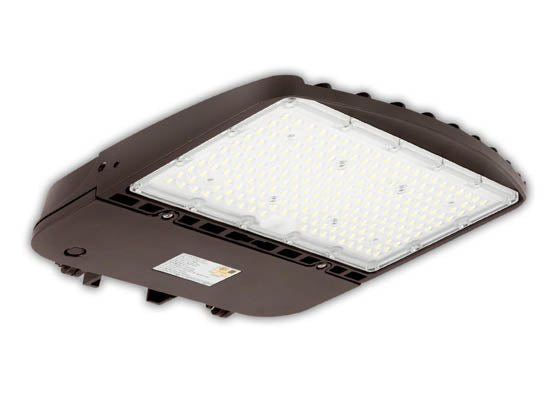 Energetic Lighting Dimmable 100 Watt Slim LED Area Fixture With Swivel Bracket - Type III - 5000K - 200-400 Watt Equivalent
