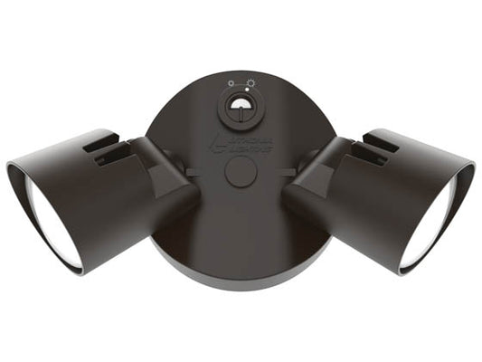 Lithonia LED Security Light With Photocell - Wattage Selectable - 4000K - Black