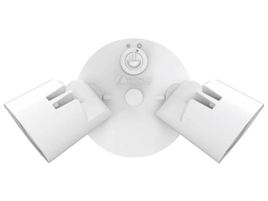 Lithonia LED Security Light With Photocell - Wattage Selectable - 4000K - White