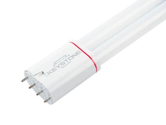 Keystone Non-Dimmable 10 Watt 12.2" 4000K 4-Pin Single Twin Tube 2G11 Base LED Bulb - Ballast Bypass