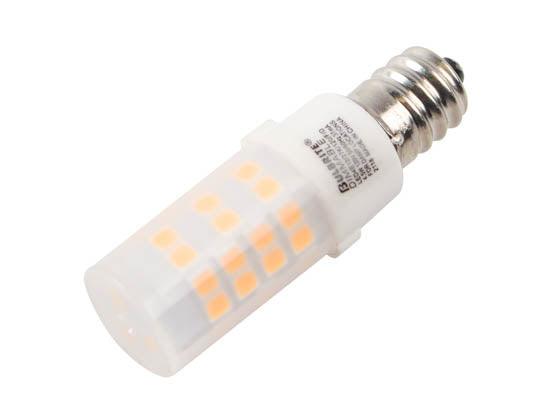 Bulbrite Dimmable 4.5W 120V 2700K T6 Frosted LED Bulb - E12 Base