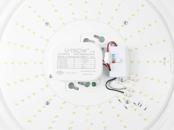 NaturaLED Dimmable 24 Watt 16" Flush Mount LED Ceiling Fixture - Color Selectable - 90 CRI