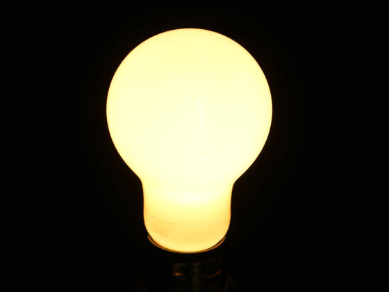 TCP 4.5W Dimmable A-19 AmberGlow LED 24K Filament Lamp. Frosted Finish