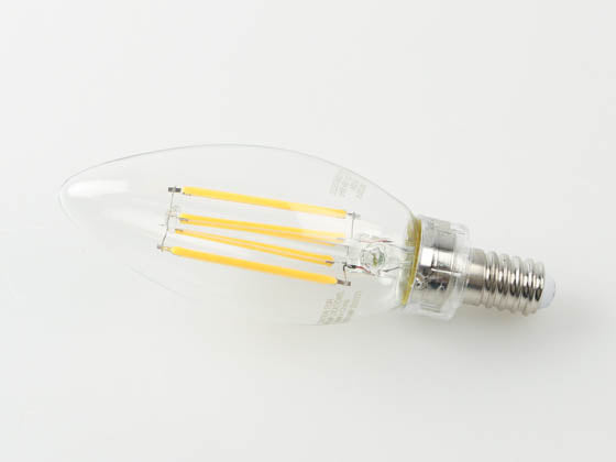 TCP 3W Dimmable B-11 AmberGlow LED 24K Filament Lamp - E12 Base - Clear Finish