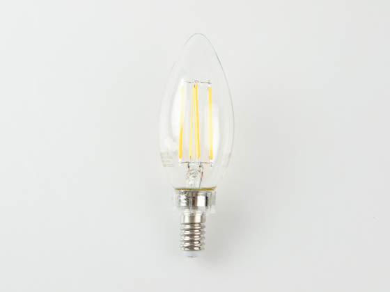 TCP 3W Dimmable B-11 AmberGlow LED 24K Filament Lamp - E12 Base - Clear Finish