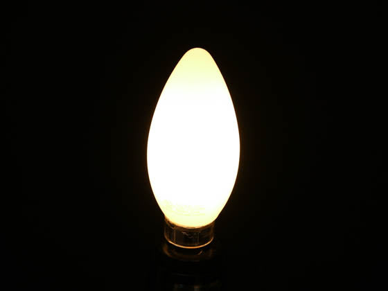 TCP 3W Dimmable B-11 AmberGlow LED 24K Filament Lamp. Frosted Finish - E12 Base