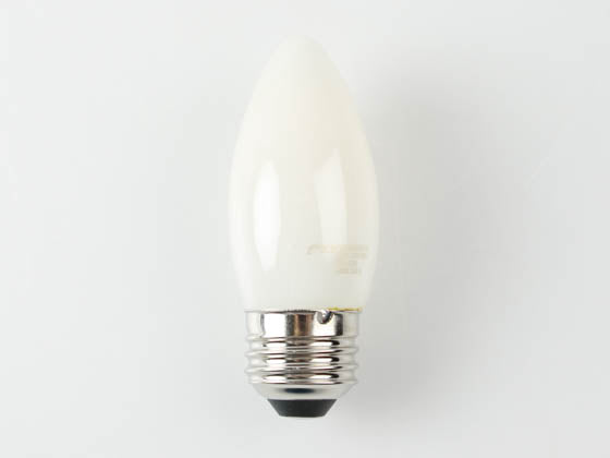 TCP 4W Dimmable B-11 AmberGlow LED 24K Filament Lamp. Frosted Finish - E26 Base