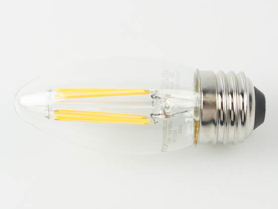 TCP 3W Dimmable B-11 AmberGlow LED 24K Filament Lamp - E26 Base - Clear Finish