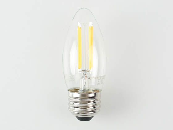 TCP 3W Dimmable B-11 AmberGlow LED 24K Filament Lamp - E26 Base - Clear Finish