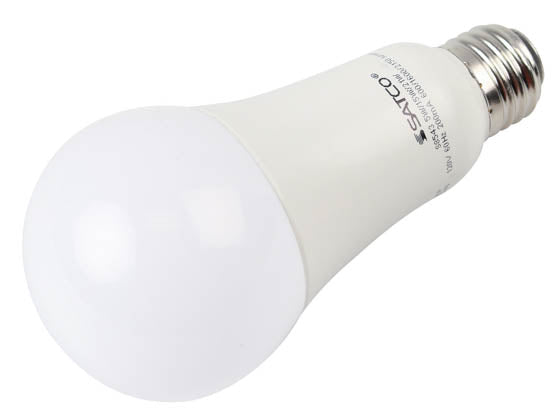 Satco 5W - 15W - 21W 3-Way A-21 LED Bulb - 3000K - Non-Dimmable