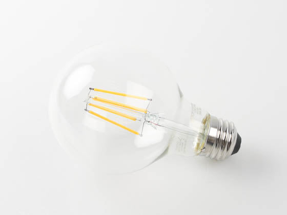 TCP 4W Dimmable G-25 AmberGlow LED 24K Filament Lamp Clear Finish - E26 Base