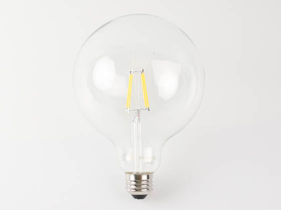 TCP 4.5W Dimmable G-40 AmberGlow LED 24K Filament Lamp Clear Finish - E26 Base