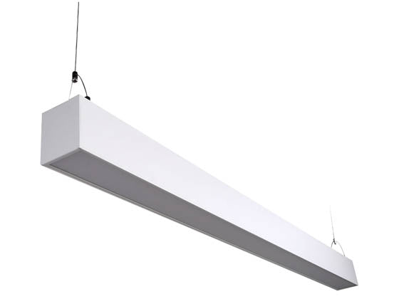 Euri Lighting 48" - 50 Watt Suspended Linear LED Fixture With Up & Down Light - Color Selectable