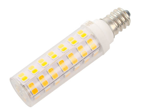 Bulbrite Dimmable 6.5W 120V 2700K T6 Clear LED Bulb - E12 Base