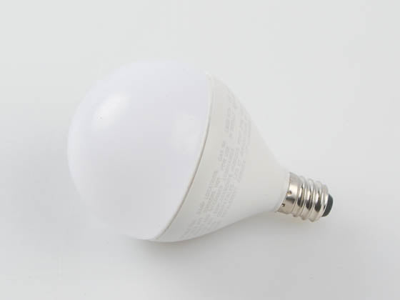 Maxlite Dimmable 5W 2700K G-16.5 Frosted Globe LED Bulb - E12 Base - Enclosed Rated - T20 Listed