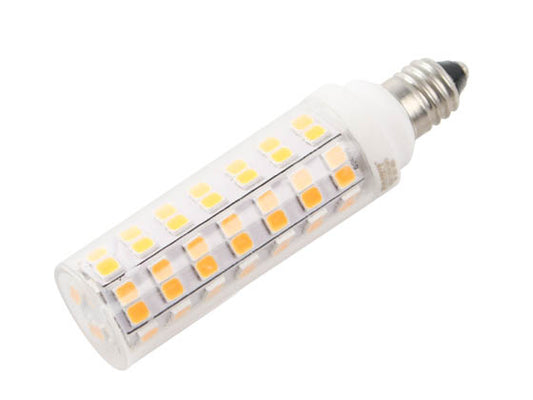 Bulbrite Dimmable 6.5W 120V 3000K T6 Clear LED Bulb - E11 Base