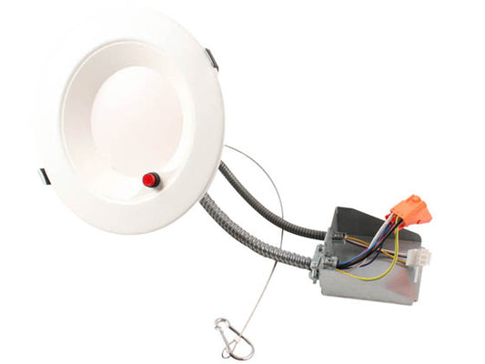 Keystone 6" LED Recessed Downlight With Battery Backup - Wattage and Color Selectable - 120-277V