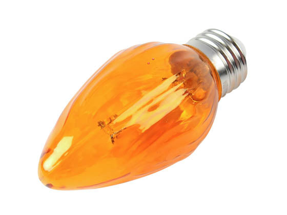 Bulbrite 4W F15 Amber LED Fiesta Decorative Bulb - E26 Base - Dimmable