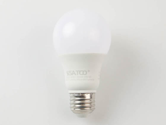 Satco Non-Dimmable 8.8 Watt - 120-277 Volt 4000K A-19 LED Bulb - T20 Listed