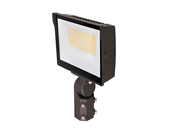 Maxlite Slim LED Flood Light Fixture With Slipfitter Mount and Photocell - Wattage and Color Selectable - 250 Watt HID Equivalent