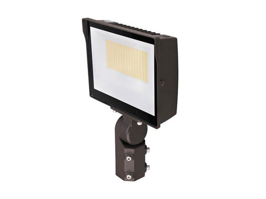 Maxlite Slim LED Flood Light Fixture With Slipfitter Mount and Photocell - Wattage and Color Selectable - 400 Watt HID Equivalent