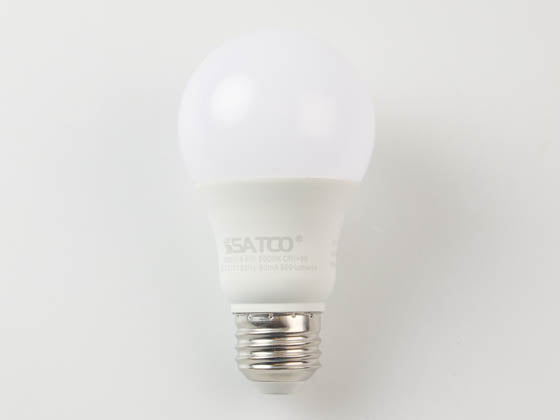 Satco Non-Dimmable 8.8W 5000K 120-277V A19 LED Bulb - T20 Listed