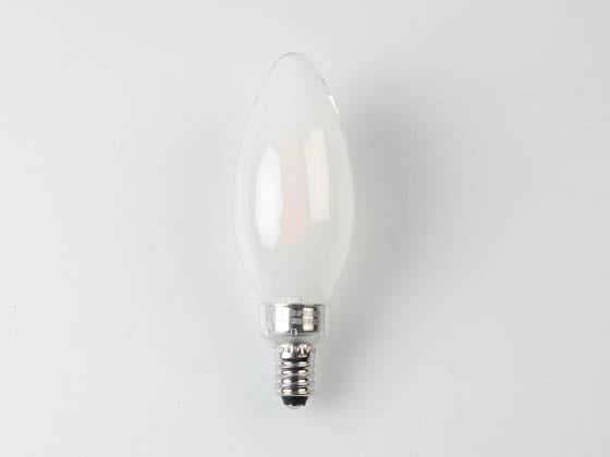 Satco Dimmable 3W 2700K B-11 Frosted Filament LED Bulb - E12 Base - California T20 Listed