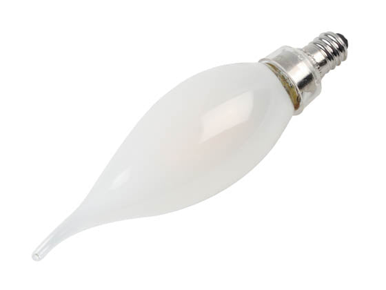 Satco Dimmable 3W 2700K CA-10 Frosted Filament LED Bulb - E12 Base - California T20 Listed