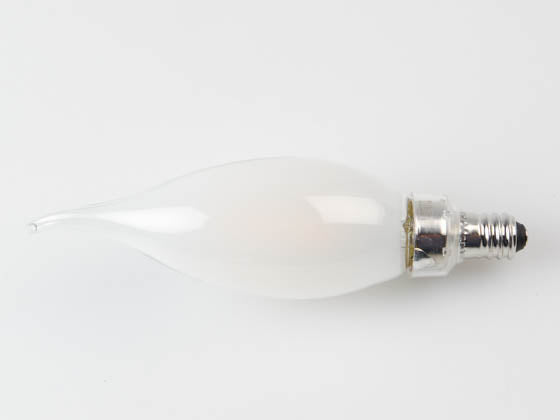 Satco Dimmable 3W 2700K CA-10 Frosted Filament LED Bulb - E12 Base - California T20 Listed