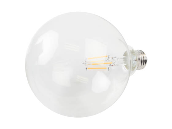 Satco Dimmable 6W 2700K G40 Filament LED Bulb - T20 Listed