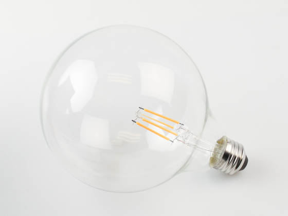 Satco Dimmable 6W 2700K G40 Filament LED Bulb - T20 Listed