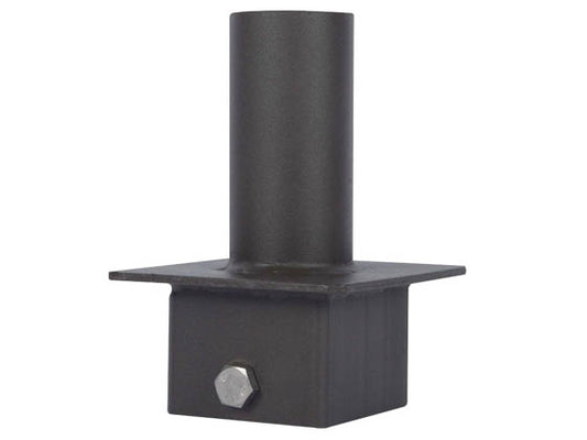 4" Square Pole Mount Steel Tenon Adapter
