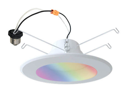 Simply Conserve 12W 5/6" Smart Recessed Retrofit Downlight - RGB and CCT Selectable - WiFi and BLE Enabled