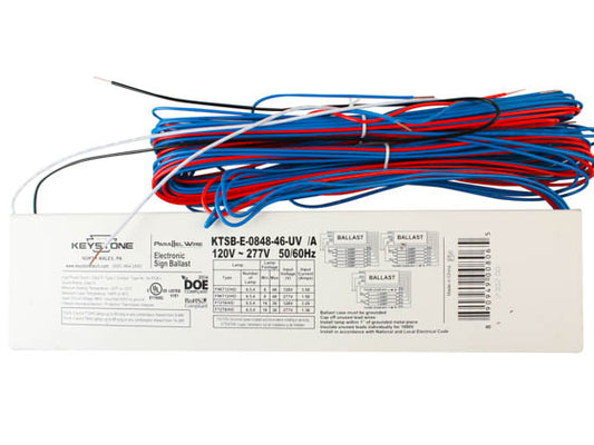 Keystone Parallel Wire Electronic Sign Ballast - 120-277 Volt for 4 to 6 F96T12/HO - F72T8/HO lamps