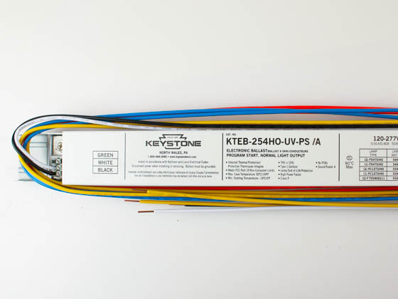 Keystone T5HO Electronic Ballast - 120-277V For (2) F54T5HO Lamps