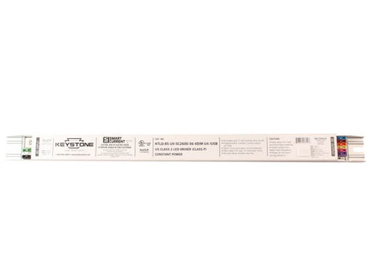 Keystone 85 Watt 860-2600mA Dimmable Programmable Constant Current LED Driver