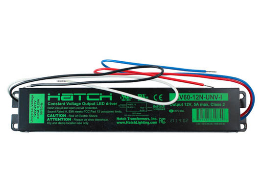 Hatch 12 Volt 60 Watt Class 2 Constant Voltage LED Driver