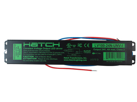 Hatch 24 Volt 100 Watt Class 2 Constant Voltage LED Driver