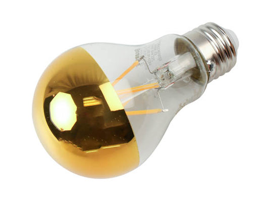 Bulbrite Dimmable 5W Half-Gold A-19 Filament Bulb - 2700K - Medium (E26) Base