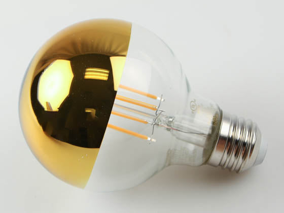 Bulbrite Dimmable 4.5W Half-Gold G-25 Filament Bulb - 2700K - Medium (E26) Base