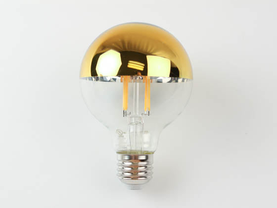 Bulbrite Dimmable 4.5W Half-Gold G-25 Filament Bulb - 2700K - Medium (E26) Base