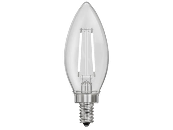 Feit Dimmable 3.3 Watt 2700K B-10 Exposed White Filament LED Bulb - 40 Watt Equivalent (Pack of 2)