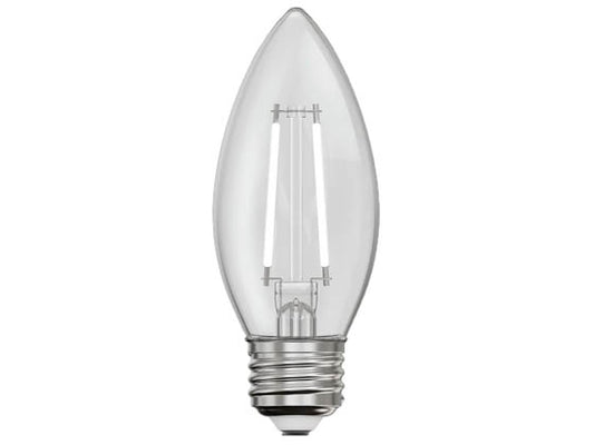 Feit Dimmable 3.3 Watt 2700K B-10 Exposed White Filament LED Bulb - 40 Watt Equivalent - Medium(E26) Base (Pack of 2)