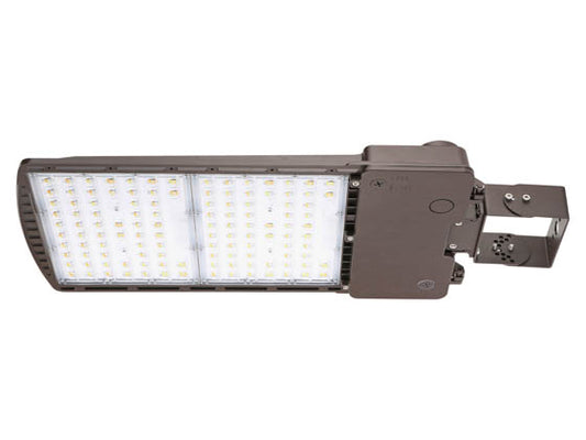 Dimmable LED Area Fixture With Yoke Mount - Type III - Wattage Selectable (120W/180W/240W/300W) & Color Selectable (3000K/4000K/5000K) - 1000 Watt HID Equivalent