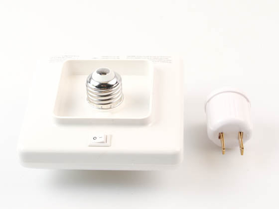 Simply Conserve 9W Square LED Ceiling Light - 4000K - E26 Base - On/Off Toggle Switch