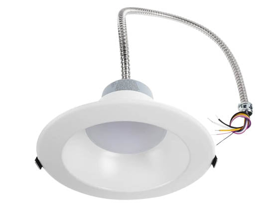 Euri Lighting Dimmable 0-10V 8" LED Downlight Retrofit - Wattage and Color Selectable